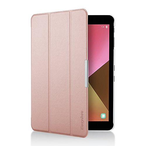 EasyAcc Samsung Galaxy Tab S3 T820/ T825 Hülle Case mit Standfunktion/ Automatische Sleep Wake Funktion PU Leder hüllen für Samsung Galaxy Tab S3 (9,68 Zoll) Smart Cover (Rose Gold, Kunstleder, Ultra) - 7