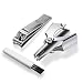 Manual Nose Hair Trimmer, PChero Stainless Steel Manual Nose Hair Clipper with a Free Nail Clipper