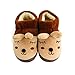 Lovely Rabbit Winter Baby Shoes Warm Indoor Slippers(Coffee, 4-5 Years Old)