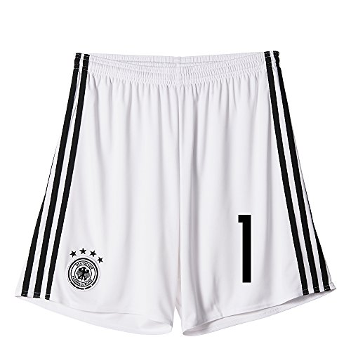 Adidas DFB Deutschland Fussball Torwartshorts Home Kinder EM Euro 2016 Manuel Neuer 1 weiß Größe 164