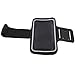 Produktbild Sport Armband Sports Case für Acer Liquid S1, Acer Liquid S2, Alcatel Hone Touch Hero, Archos 53 Platinum, Asus Fonepad Note 6, Asus ZenFone 6 Sportarmband Tasche Sport Schutzhülle Farbe Schwarz Grau Color Black Grey Negro XXXL