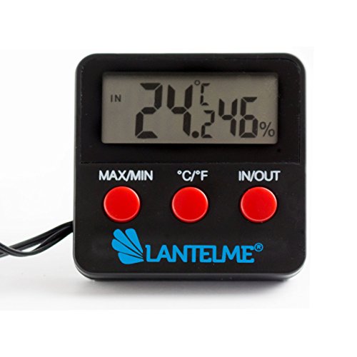 Lantelme 5965 Digitalthermometer und Hygrometer – Digitaler Thermometer für Innen – Außen Temperatur und Luftfeuchtemessung - 2
