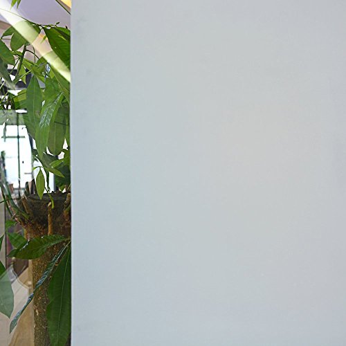 TECKWRAP Prämie Nein-Kleben 3D Statisch Dekorative Privatsphäre Fenster Film Weiß Mattiert 3ft X 6.5ft (90 x 200cm)