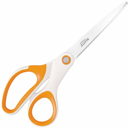 Leitz 53192044 WOW Büroschere, Edelstahl, 205 mm, orange metallic