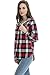 Bearsland Women's Breastfeeding and Nursing Plaids Hoodie Shirt