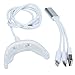 Produktbild AZDENT®Dental 16 LED Blue Light Teeth Whitening Light für iPhone, Android & USB (4G NUR IMCOMPATIBLE MIT 3G) Dental Bleichsystem Smart LED Teeth Whitening Device 3 USB Ports Zahnaufheller