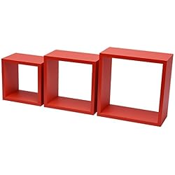 DURAline 1195887 White Label Triple Cube 12mm 30x30x12 cm Rouge, Bois, 30 x 12 x 30 cm
