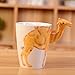 Produktbild 3D Pure Hand-painted Cute Animal Ceramic Coffee Mug Coffee Cup (Camel) by CrazySell