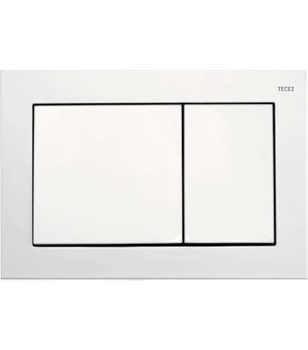 Tece 9240600 Teceloop Plaque De Recouvrement Activation Rinçage 2 Quantités Blanc