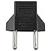 Produktbild ouken Universal-Buchse US USA Amerika EU Europa Europa 2-Pin International Reise-Adapter Reise-Handy-Ladegerät Schwarz 1PC