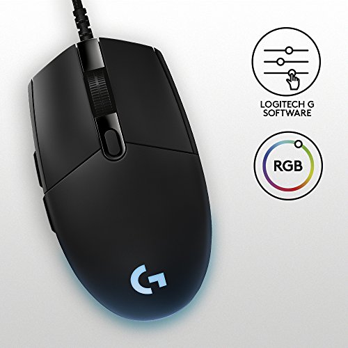 Logitech G Pro - Rat  n para Gaming  RGB  6 Botones programables  Edici  n de Torneo Utilizado por los Jugadores Esport  Color Negro