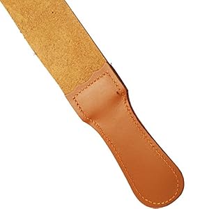 niceEshop(TM) Professional Barber Leather Strop Straight Razor Sharpener 17" X 2" - Image 3