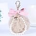 Produktbild OSYARD Schlüsselanhänger,Keychain,Mode Schlüsselringe Kunstfell Handtaschen Anhänger Schlüssel Ring Rucksäcke Zubehör Plüsch Auto Schlüsselring Key Chain mit Zierschleife 11CM