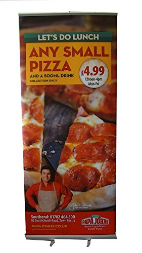ROLLER BANNER Pull-UP Banner with printed graphics Blockout 610GSM thick (150cm wide)