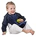 Mum2Mum 6-18 Months Sleeved Wonder Bib Multipack in Navy/Orange