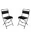 MBTC Low Back Cushion Folding Chair Set of 2(Black) RS.1799.00