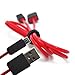 Price comparison product image KOMN 0.9M 3ft Micro USB Fast Charging Cord for Sony HTC Samsung S3/S4/S5 Beats Pill Red -.-