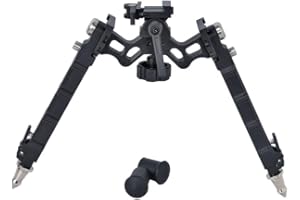 BRAVOVSKI 7.5-9 Zoll Weitbeiniges Jagd Zweibein für Gewehr für Outdoor Schwenken & Kippen Passt auf Picatinny-Schiene