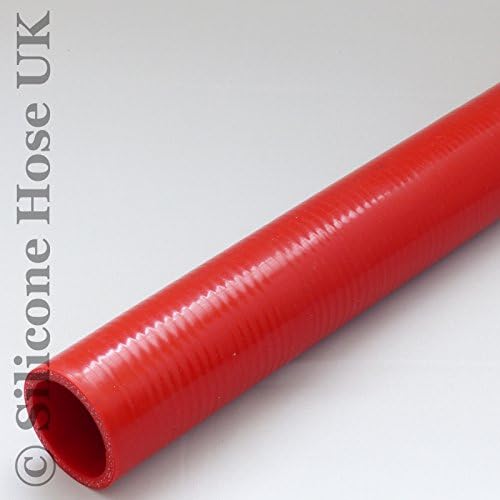 Straight Reinforced Silicone Heater Coolant or Turbo Inlet Hose 500mm piece ID: 65mm - Red