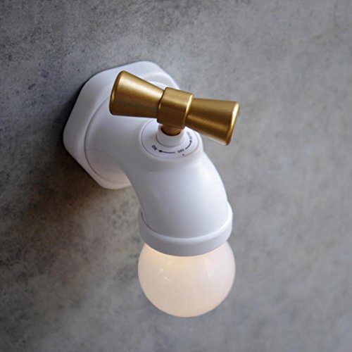 sunnymi Wasserhahn Typ Voice Control LED Nacht Lampe/USB Wiederaufladbare Tap Night Light/Tragbares Licht Einfach Zu Installieren (weiß)