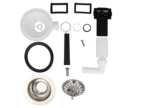 tecuro Spülenablauf Spülen-Siebkorbventil 3 1/2″-114 mm mit Überlauf 38×64 mm - 2