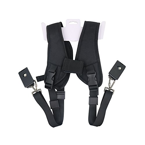 Galopar Cam  ra Ceinture Double double sangle d   paule Holster pour DSLR Canon Nikon Sony