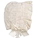 Hanakimi® Lace Royal Baby Bonnet Handmade (Newborn - 3 Years) (M/12M, Ivory)