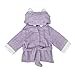 TopTie Blue Shark Hooded Bathrobe, Terry Baby Towel Bath Robe Shower 0-9 months-hippo-S