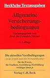 Image de Allgemeine Versicherungsbedingungen (AVB): Textausgabe mit einer Einführung und einem ausführliche