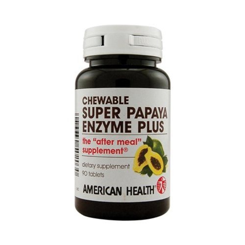 American Health Super Papaya Enzyme Plus, 90 Count