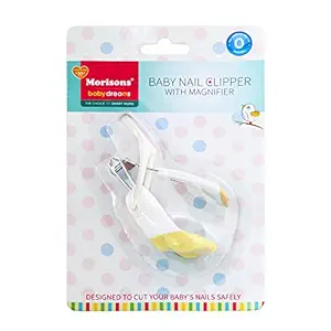 Baby Dreams MBD Baby Nail Clipper with Magnifier (Yellow)(Pack of 1)