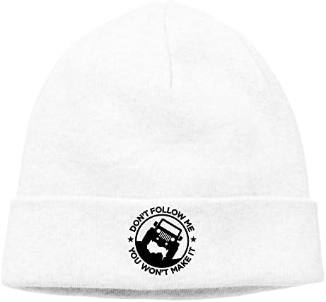 Dont Follow Me You Wont Make It DeepHeather Knit Skull Cap