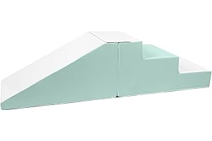 Velinda Bloques Grandes de Espuma, Bloques de construcción Blandos, Juego de Escalada (Color: Blanco, Menta)