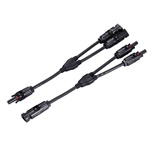Fafada 2 MC4 Solarkabel Y Stecker Verteiler Buchse Solarpanel Photovoltaik Kabel 1 Paar - 2