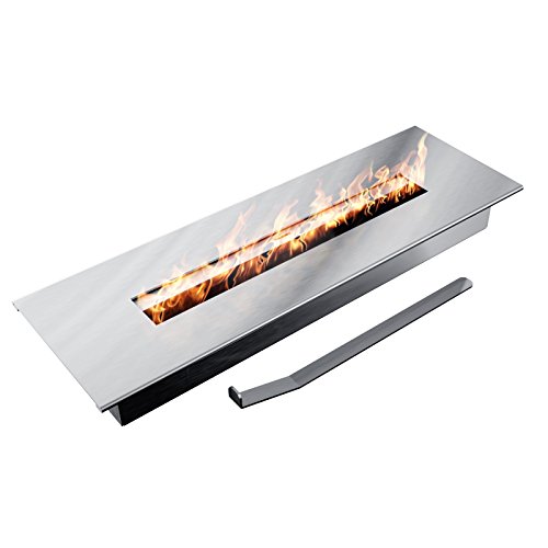 Ethanol brenner (L) mit sicherem Brennsystem, Edelstahl, 1,5 Liter, TÜV geprüft,