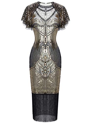 Fairy Couple 1920s Knee Length Flapper Party Cocktail Dress Sequined |  Desertcart Belize