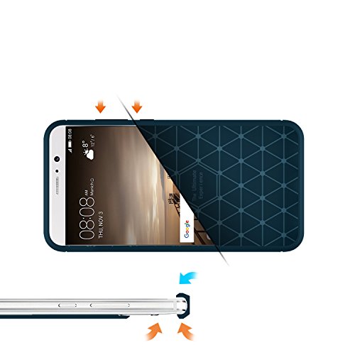 Ivso - Funda protectora para Huawei Mate 9  carcasa de silicona azul turquesa