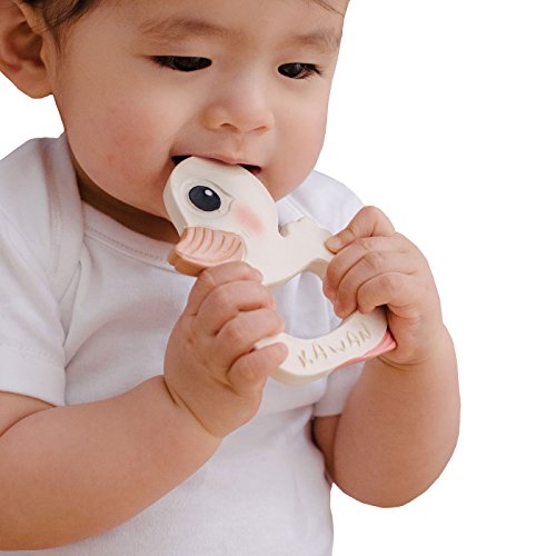 HEVEA Beißring aus Naturkautschuk Ente Kawan - 5