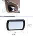 Slience Mask Car Makeup Vanity Mirror Car Cosmetic Mirror Sun-shading Mirror Black Auto Supplies 169*110mm 1 Pc Black