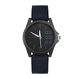 IG Invictus Mann Uhr Retro Entwurfs Nylonband analoge Legierungs Quarz Armbanduhr Vintage Herrenuhr mit Nylonarmband ZYB 1 Blaue Retro Männer Nylon Uhr