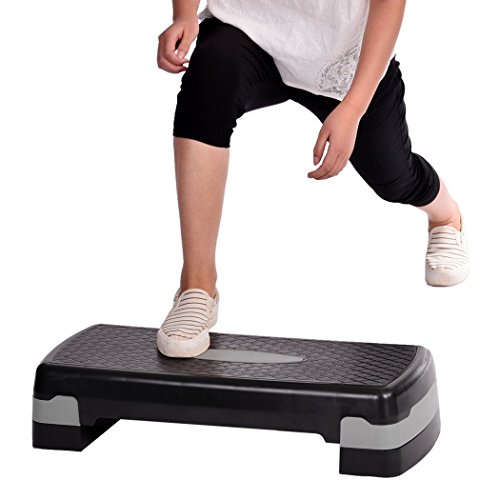 Aerobic Stepper, Sondereu Steppbrett Fitness Stepp Trainer Höhe Einstellbare Brett Metall Max bis zu 200 Kg - 4