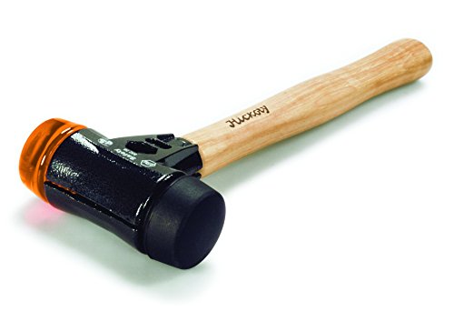 Wiha Safety Schonhammer / Hammer mit Härtegrad 5 – schwarz, orange transparent / Kunststoffhammer rund, Gewicht 300 g, Länge 290 mm, Ø 30 mm - 4