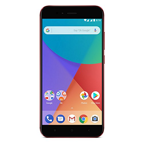 Xiaomi Mi A1 - Smartphone libre de 5.5" (4G, WiFi, Bluetooth, Snapdragon 625 Octa Core, 32 GB, 4 GB de RAM, Android One), Rojo