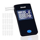 Drivaid elcoholimetro probador viene con 20 boquillas y 1 batería de iones de litio que puede ser recargable. Es alimentado por 3.7V Li-ion Battery (incluido)