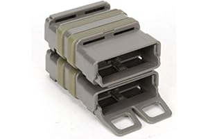 Gexgune Táctico Fast Magazine Pouch 5.56MM M4 Magazine Holder Set de Clip de cinturón Doble mag Accesorios de Caza Militar (4 Colores Opcionales)