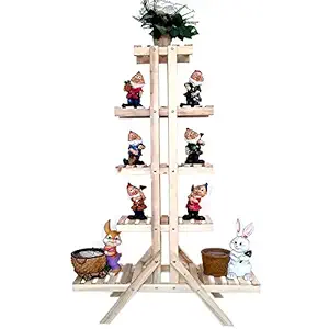 Wonderland 9 pots Wooden Plant Stand