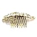 Bride Boutique Bridal Wedding Vintage Style Gold Crystal & Pearl Cluster Hair Slide Side Comb