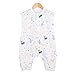 Produktbild AZUO Baby Sommer Schlafsack Kleine Kinder Ärmellos Schlafanzug Kind Strampler mit Füßen für Jungen und Mädchen für Neugeborene 3-48 Monate,D,100CM
