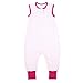 Produktbild TupTam Unisex Babyschlafsack mit Beinen Unwattiert, Farbe: Sterne Rosa, Größe: 92-98