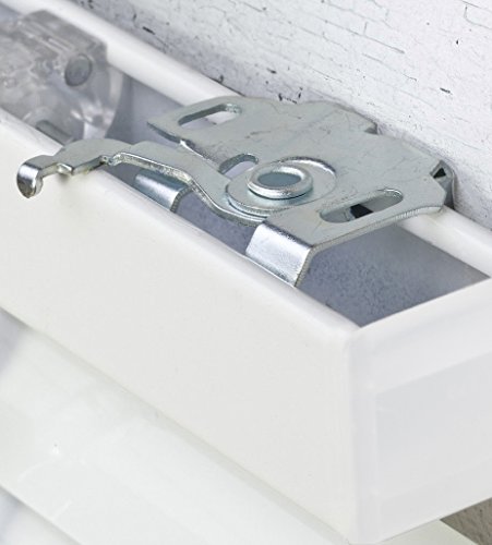 Aluminium Jalousie nach Maß, hochqualitative Wertarbeit, alle Größen und 28 Farben verfügbar, Maßanfertigung, für Fenster und Türen, Alu Jalousien, Schalusie, Fenster, Schalosien, Decken und Wandmontage (Blau, Höhe: 100cm x Breite: 40cm) - 5